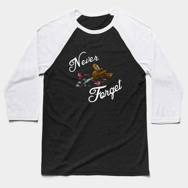 Never Forget Baseball T-Shirt by Ed's Craftworks